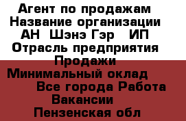 Агент по продажам › Название организации ­ АН "Шэнэ Гэр", ИП › Отрасль предприятия ­ Продажи › Минимальный оклад ­ 45 000 - Все города Работа » Вакансии   . Пензенская обл.